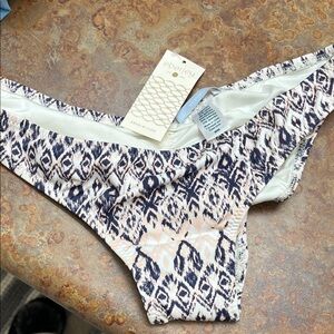 Eberjey  Rumba Alley Bikini Bottoms in Navy and Blush M